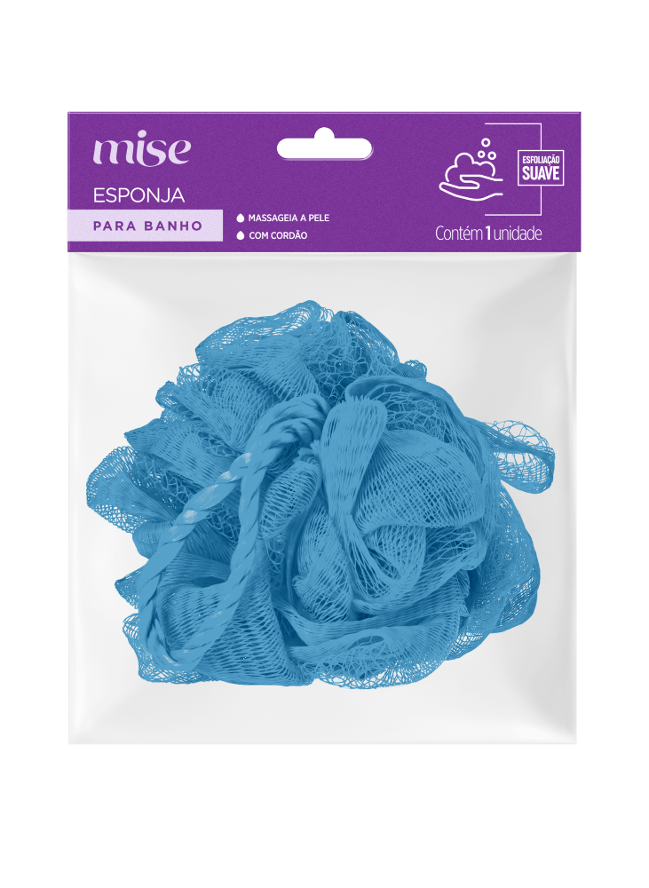 Esponja para Banho Mise Azul - 1 Unidade